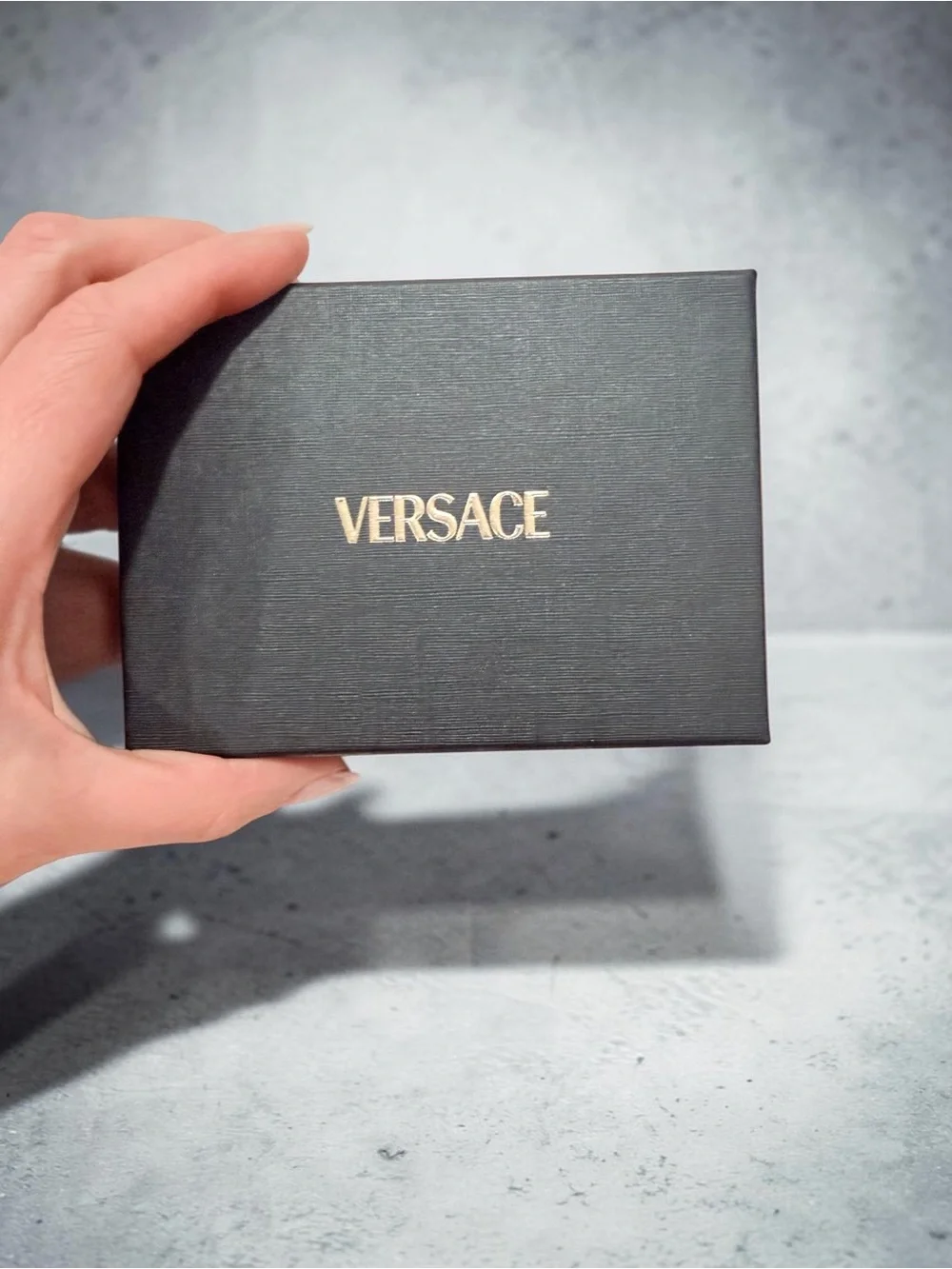 Versace Authentic Quilted Leather Medusa Card Holder | Brand New, dust bag + Box